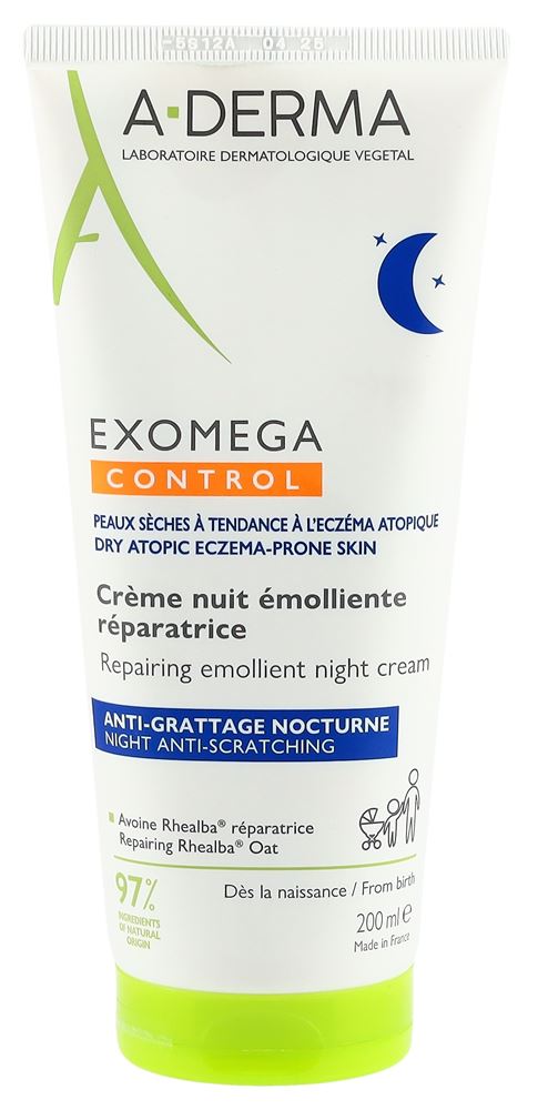 A-DERMA EXOMEGA CONTROL Crème nuit