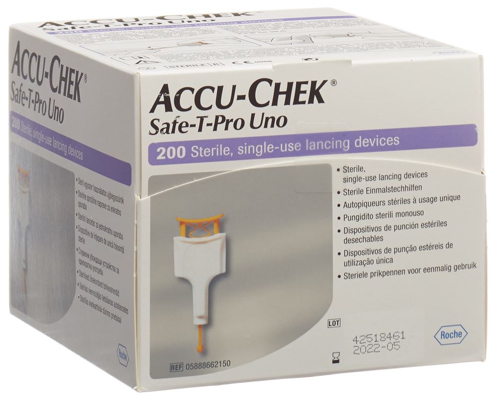 ACCU-CHEK Safe-T Pro Uno autopiqueur usage unique, image principale