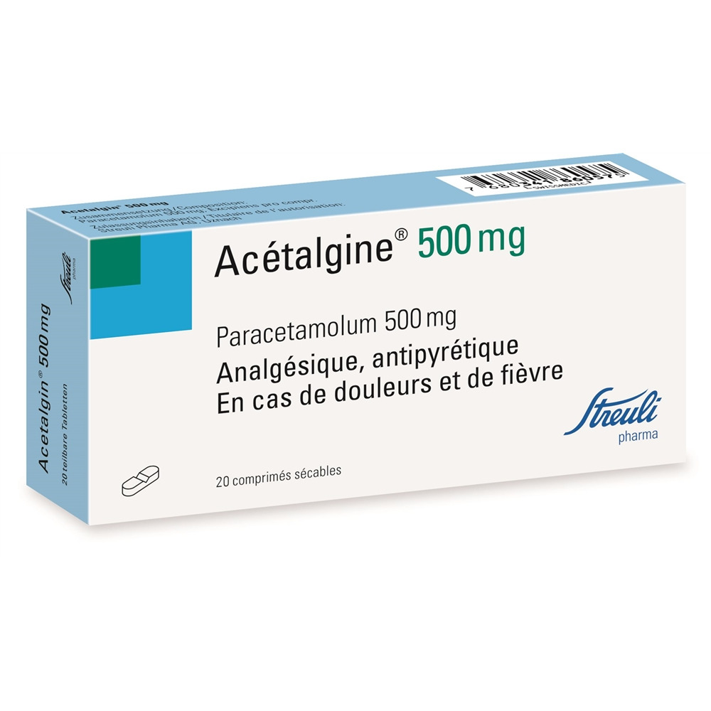 ACETALGINE Tabl 500 mg Blist 20 Stk, Bild 2 von 2