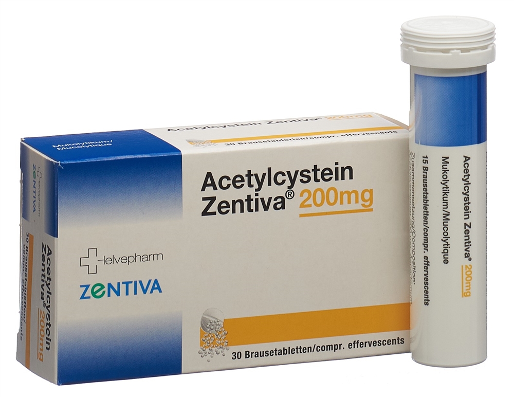 ACETYLCYSTEINE Zentiva 200 mg, image 2 sur 3