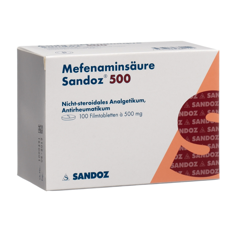 ACIDE MEFENAMIQUE Sandoz 500 mg, image principale