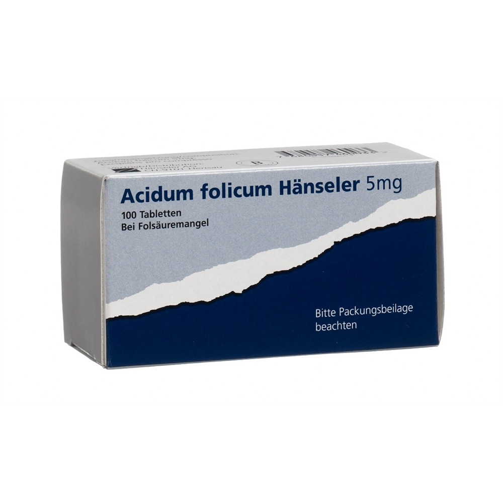 ACIDUM FOLICUM Hänseler 5 mg, Hauptbild