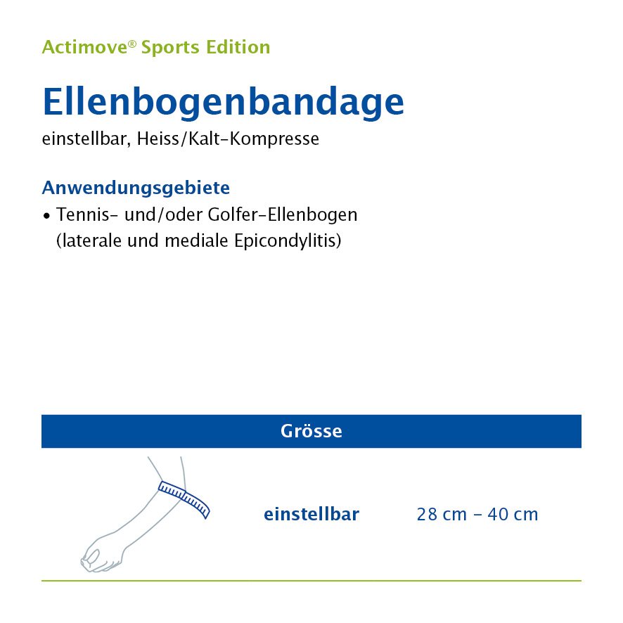 Actimove Sport Ellenbogenbandage, Bild 2 von 2