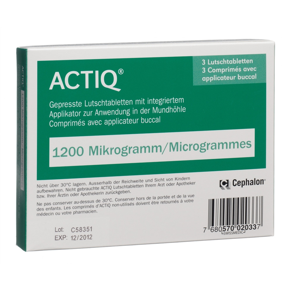 ACTIQ comprimés buccaux 1200 mcg, image 2 sur 2