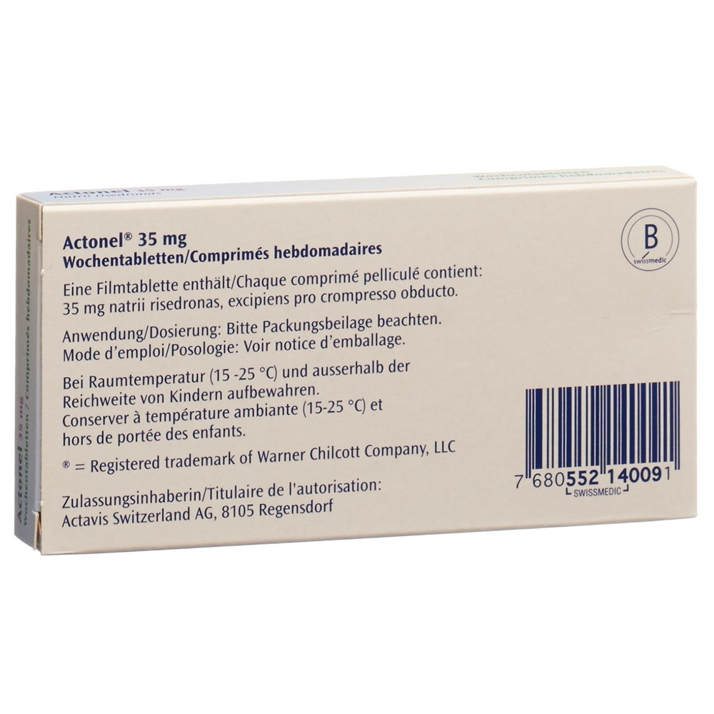 ACTONEL comprimés hebdomadaires 35 mg, image 2 sur 2