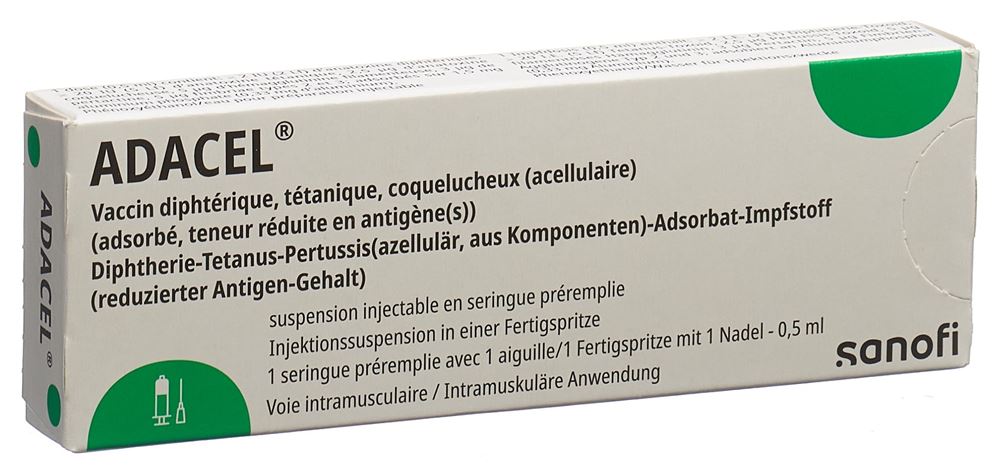 ADACEL Inj Susp mit Nadel Fertspr 0.5 ml, Hauptbild