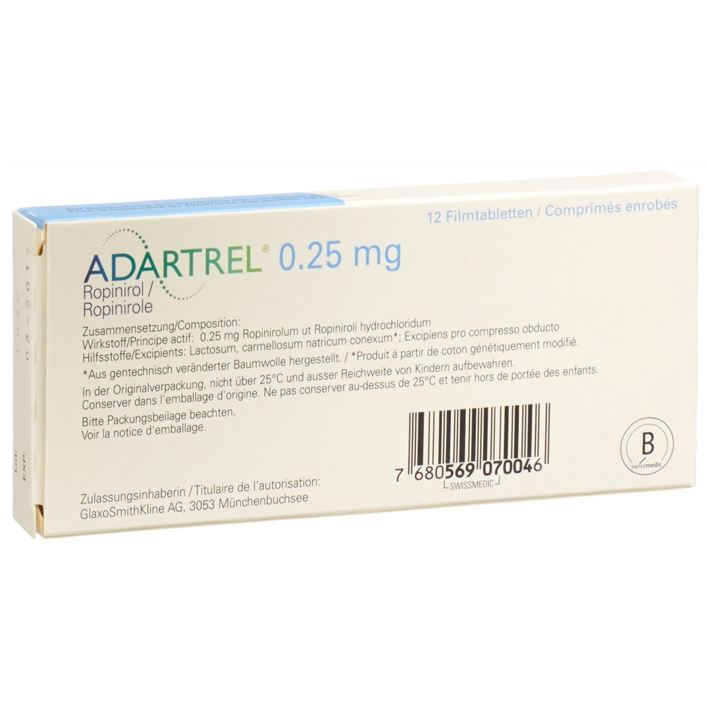 ADARTREL Filmtabl 0.25 mg Blist 12 Stk, Bild 2 von 2