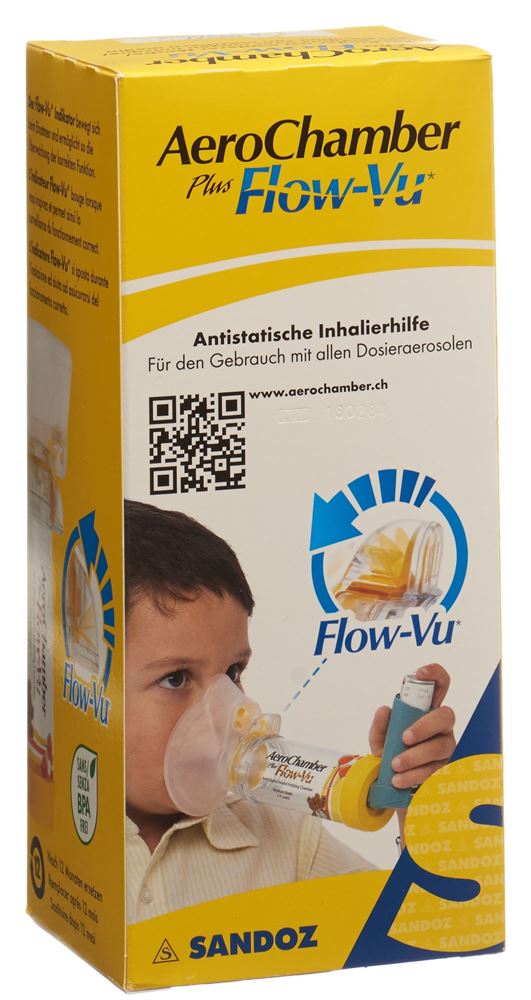 AEROCHAMBER PLUS Flow-Vu avec masque (1-5 ans)