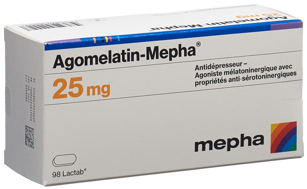 AGOMELATINE Mepha 25 mg, image 2 sur 2