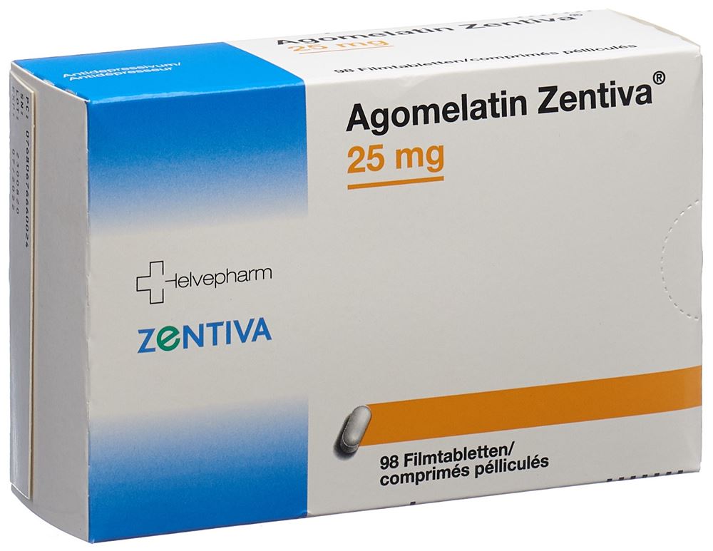 AGOMELATINE Zentiva 25 mg, image principale