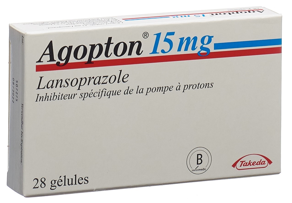 AGOPTON caps 15 mg gastrorésistantes blist 28 pce, image 2 sur 2