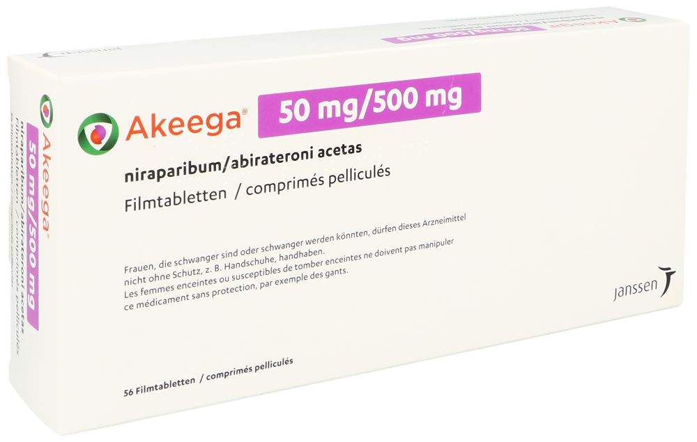 AKEEGA cpr pell 50mg/500mg blist 56 pce, image principale