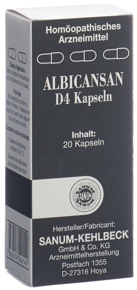 ALBICANSAN caps 4 D blist 20 pce