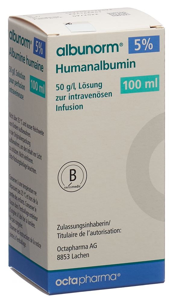 ALBUNORM 5 % 5 g/100ml, image principale