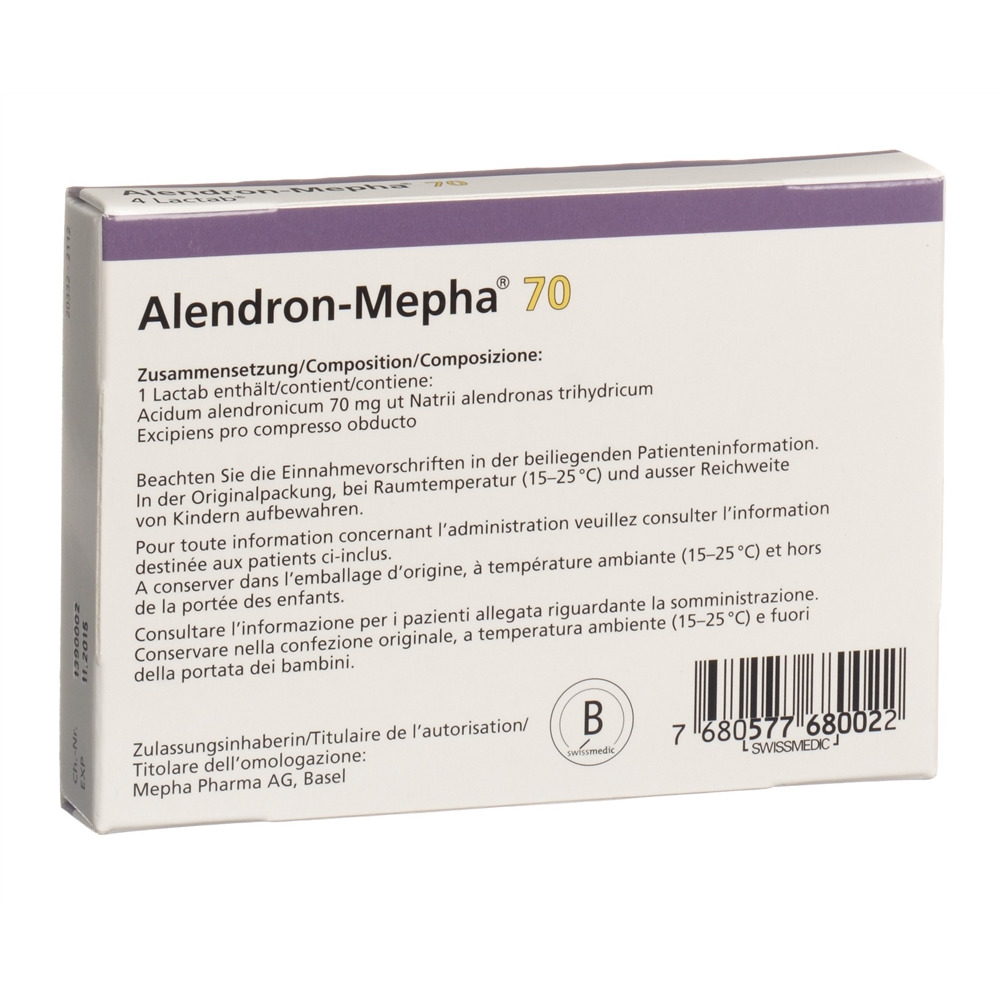 ALENDRON Mepha 70 mg, image 2 sur 2