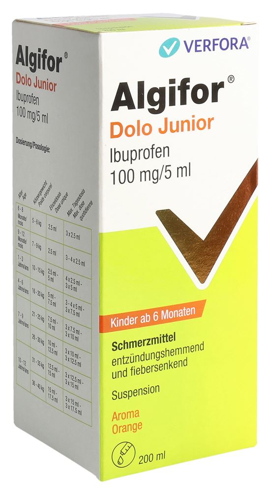 ALGIFOR Dolo Junior 100 mg/5ml