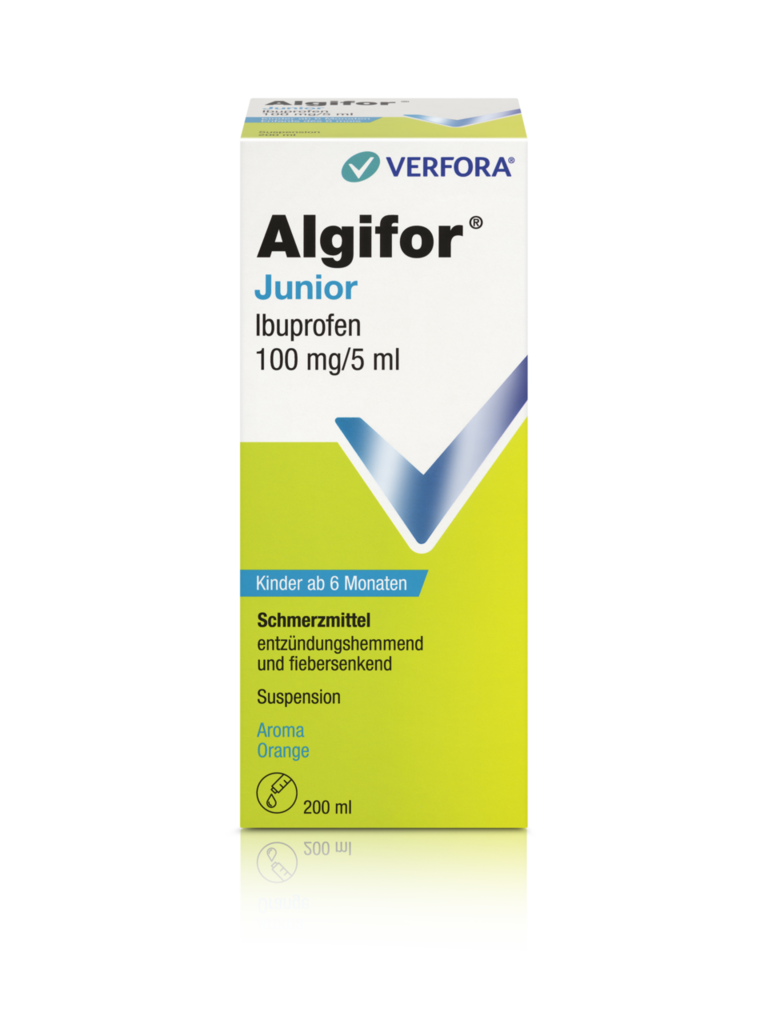 ALGIFOR Junior 100 mg/5ml, image principale