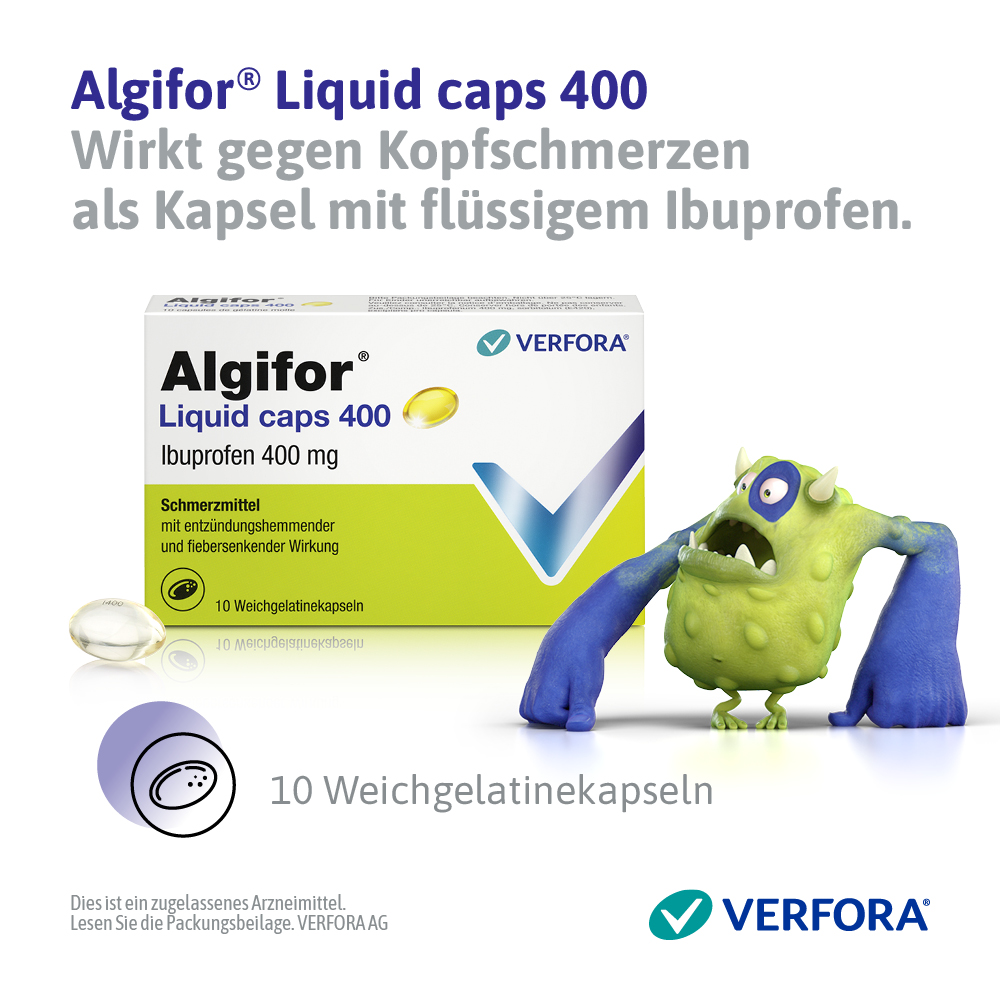 ALGIFOR Liquid caps 400 mg, image 3 sur 6