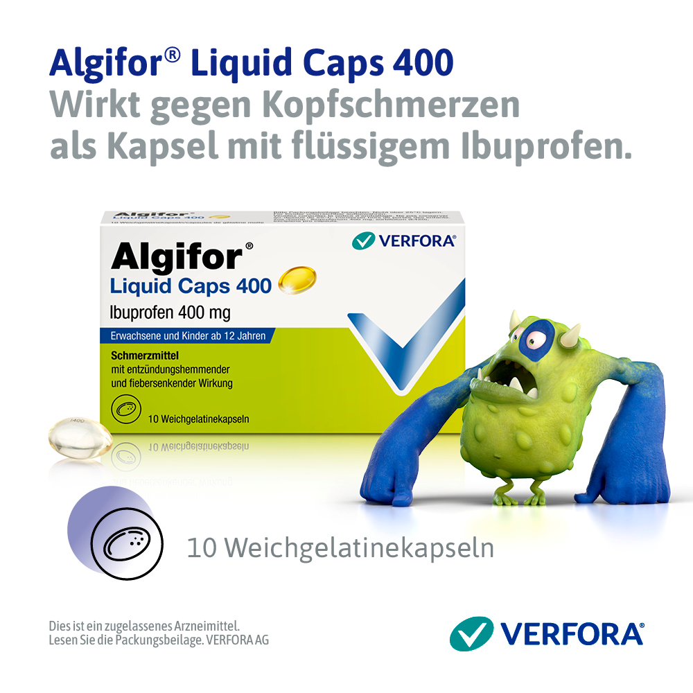 ALGIFOR Liquid Caps 400 mg, image 3 sur 6