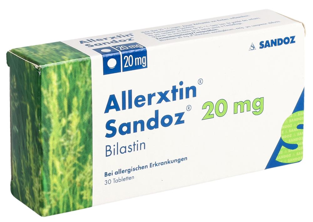 ALLERXTIN Sandoz 20 mg