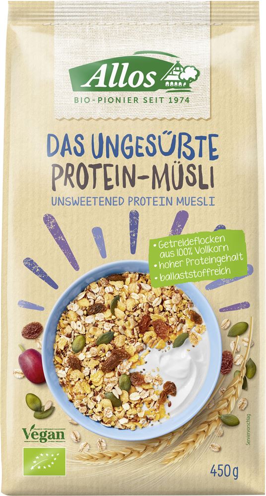 Allos Das ungesüsste Protein-Müsli, Hauptbild