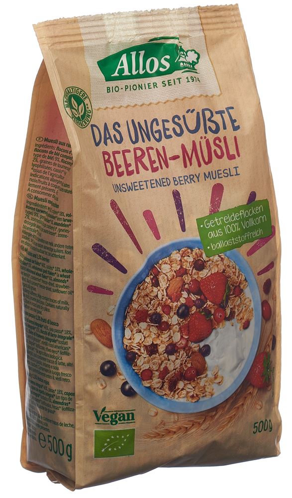 Allos le muesli aux baies non sucré