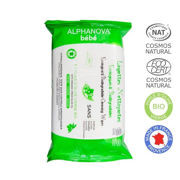 ALPHANOVA BB lingettes nettoyantes