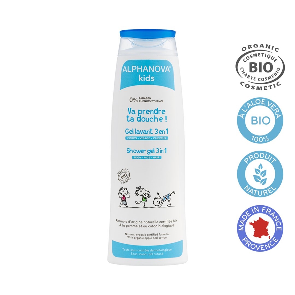 ALPHANOVA kids Va Prendre ta Douche Gel lavant 3 en 1, image 2 sur 3
