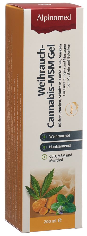 ALPINAMED Gel encens cannabis MSM, image principale