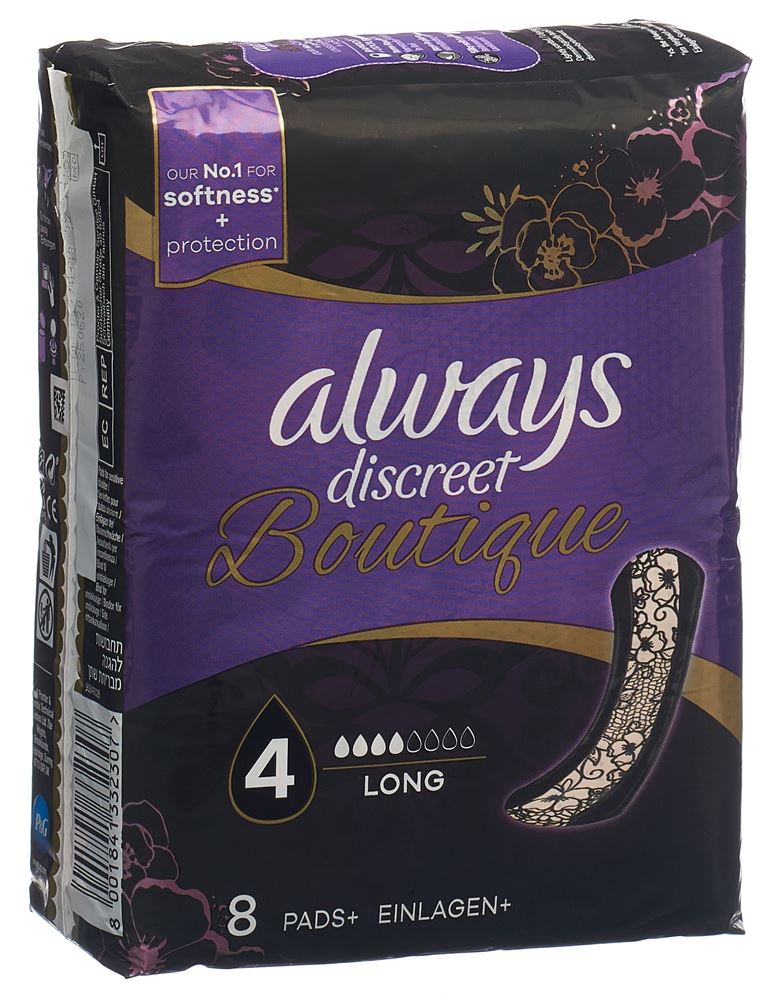 Always Discreet Boutique incontinence Pads+, image principale