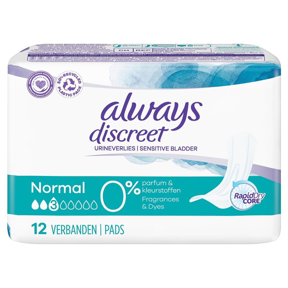 Always Discreet incontinence