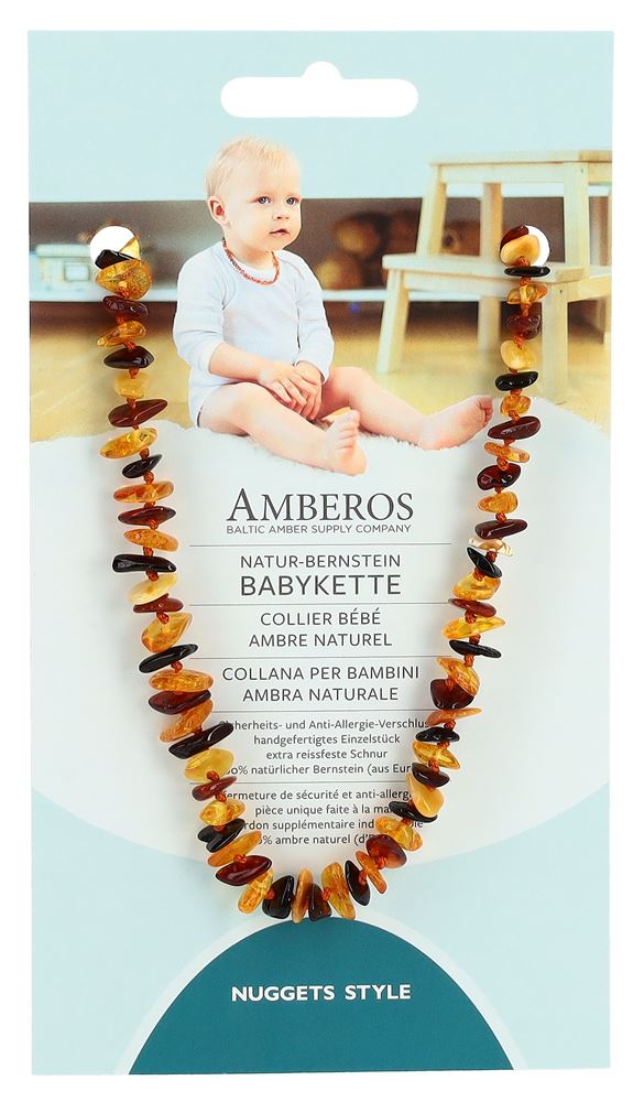 AMBEROS collier bébé ambre naturel