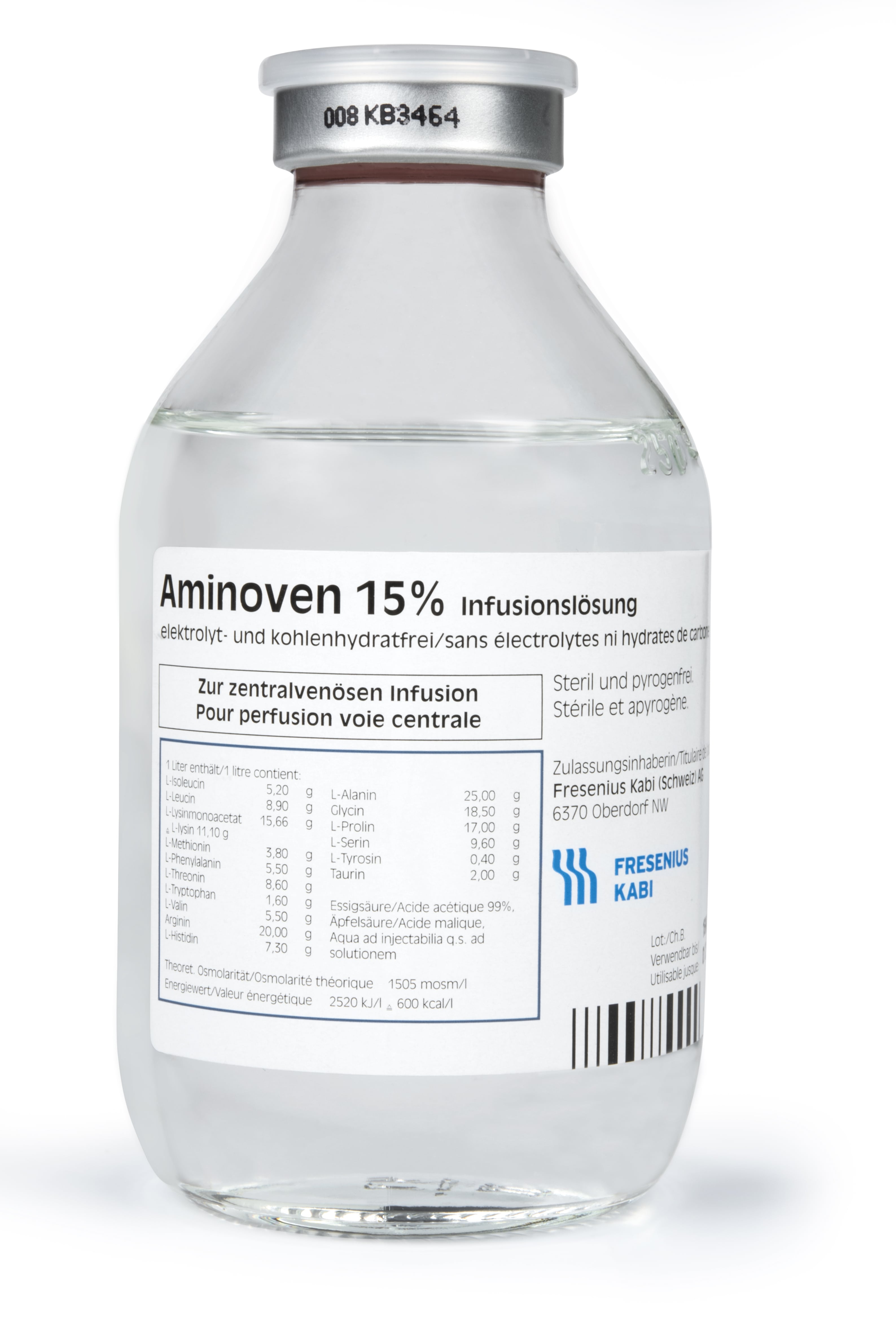 AMINOVEN Inf Lös 15 % 250ml Fl 250 ml, Hauptbild