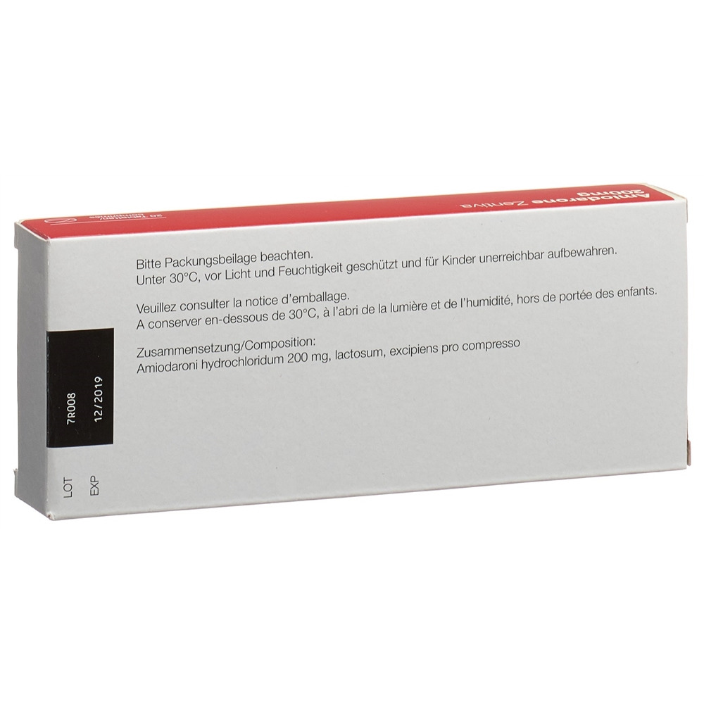 AMIODARONE Zentiva 200 mg, image 2 sur 2
