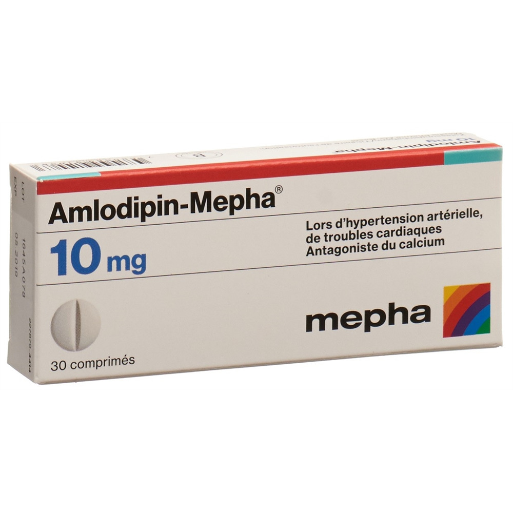 AMLODIPINE Mepha 10 mg, image 2 sur 2