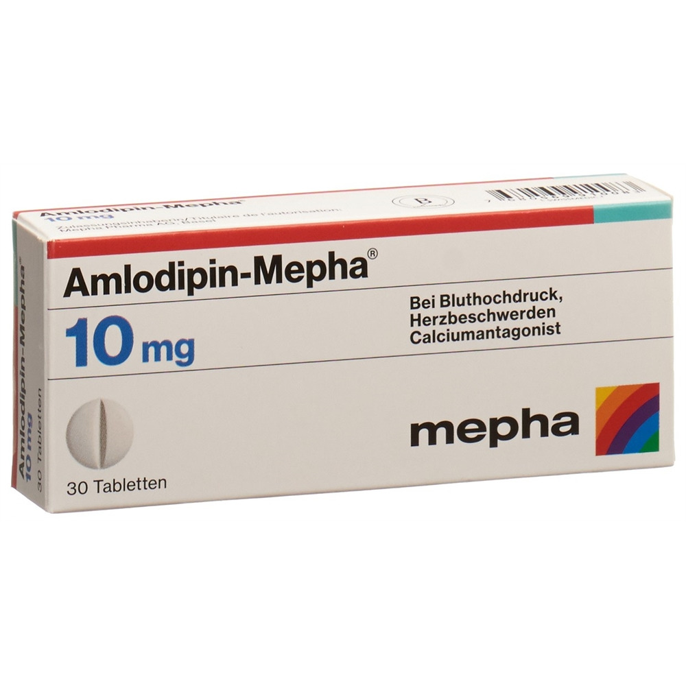 AMLODIPINE Mepha 10 mg, image principale