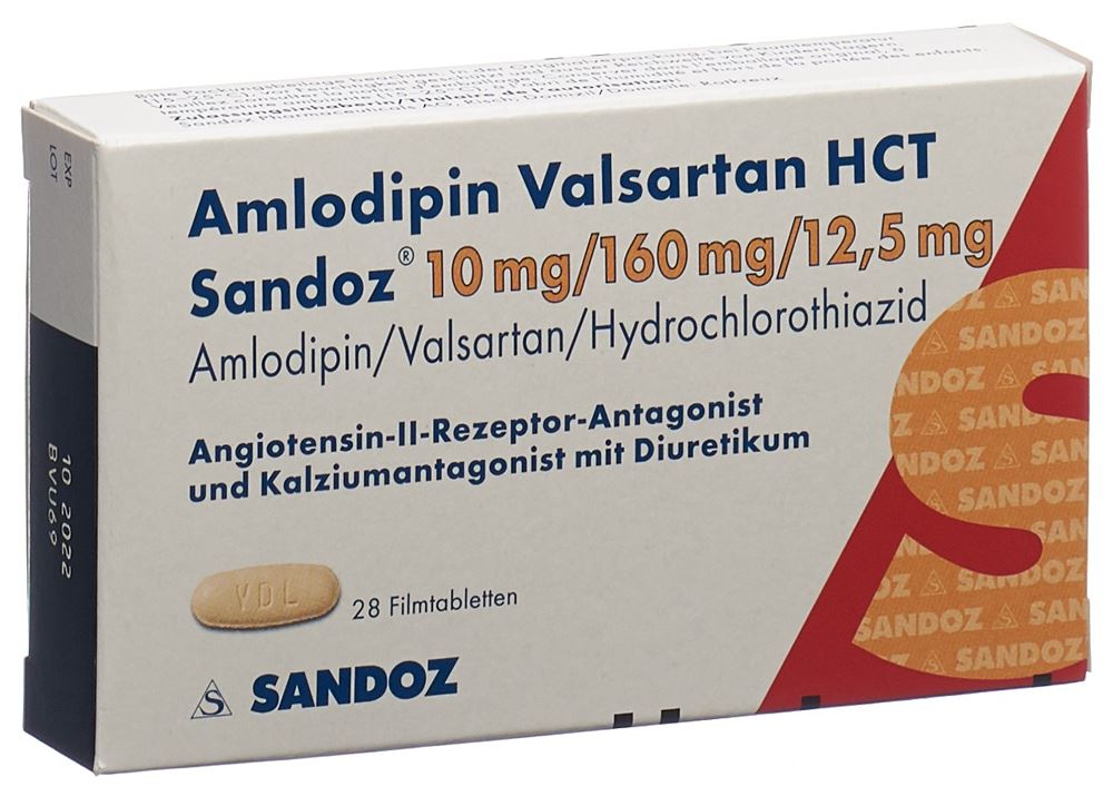 AMLODIPINE VALSARTAN HCT HCT Sandoz, Hauptbild