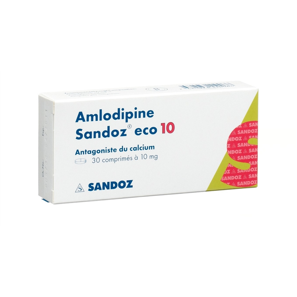 AMLODIPINE Sandoz eco 10 mg, image 2 sur 2