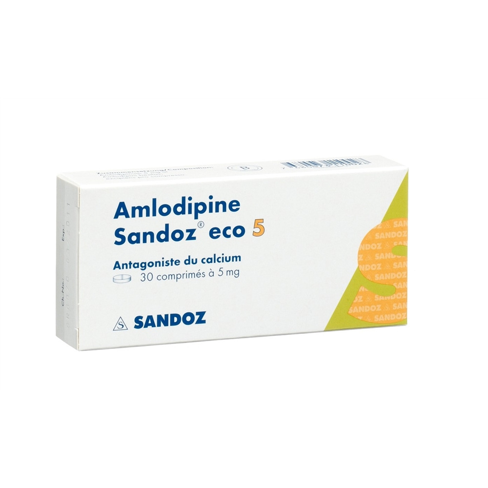 AMLODIPINE Sandoz eco 5 mg, image 2 sur 2