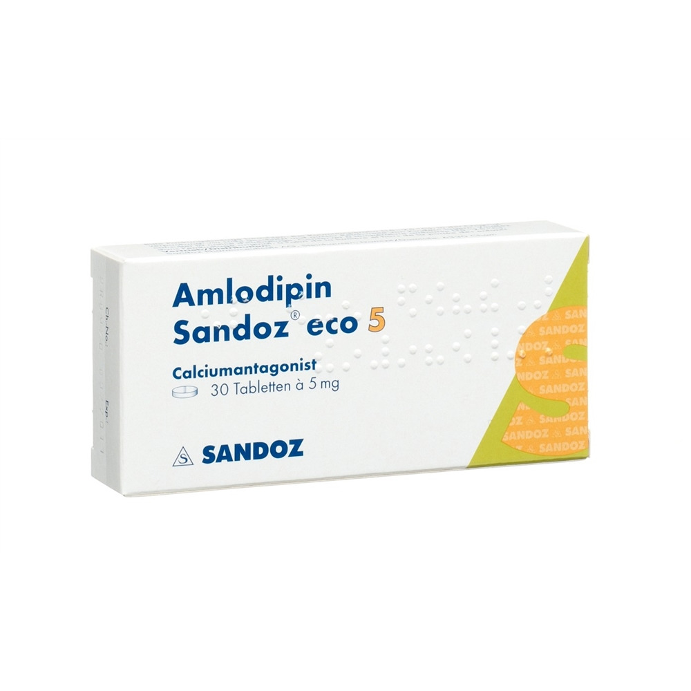 AMLODIPINE Sandoz eco 5 mg, image principale