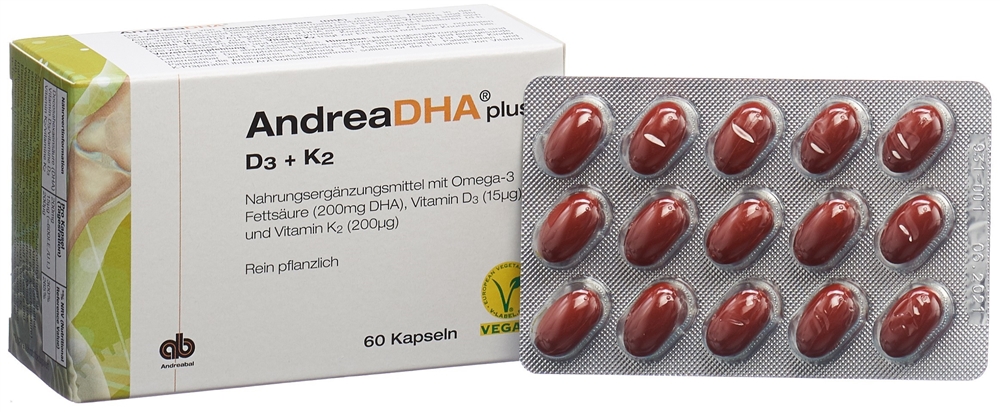 ANDREADHA plus Omega-3 Vitamin D3 + Vitamin K2, Bild 2 von 5