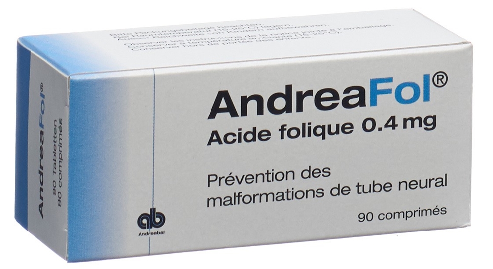 ANDREAFOL cpr 0.4 mg blist 90 pce, image 4 sur 5