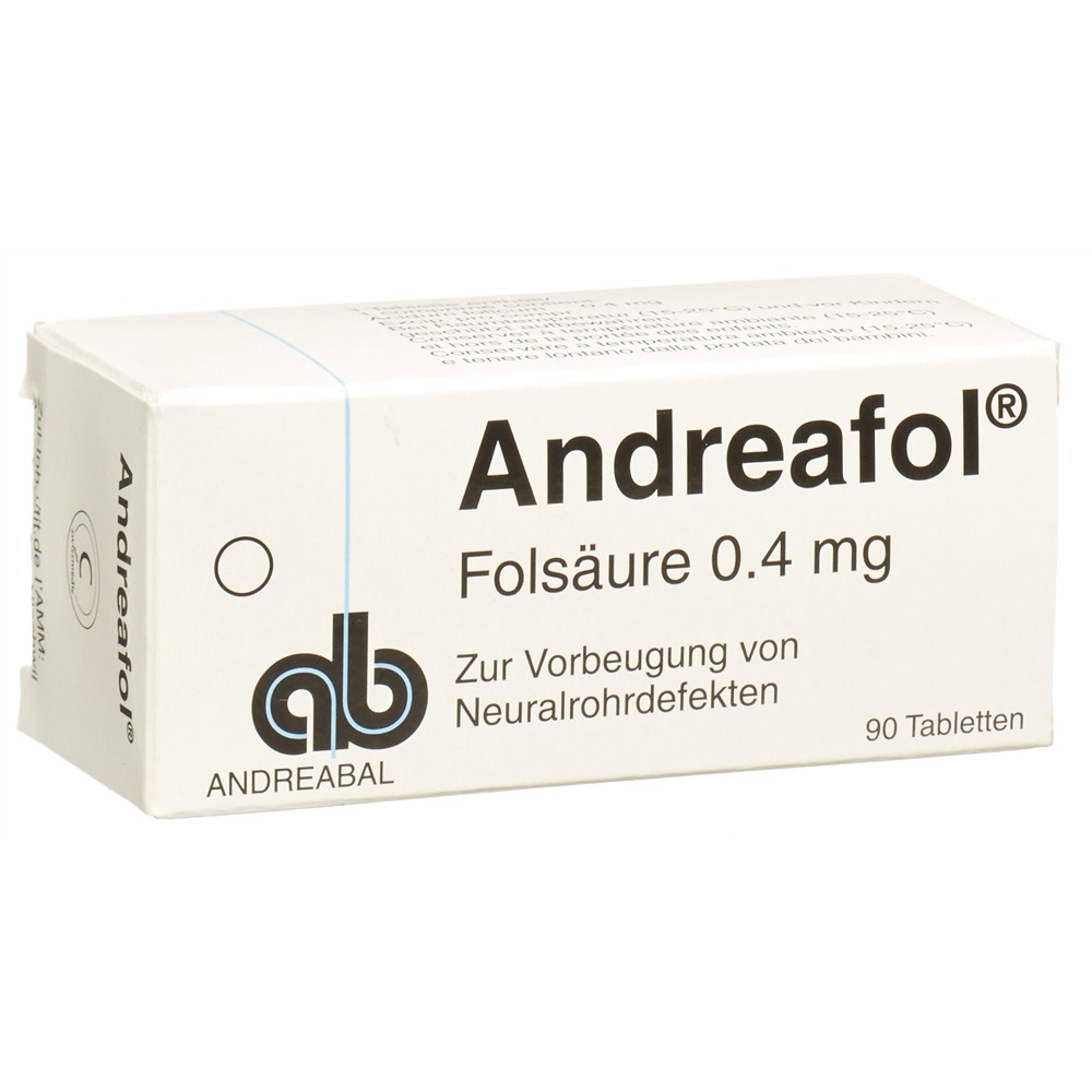 ANDREAFOL cpr 0.4 mg blist 90 pce