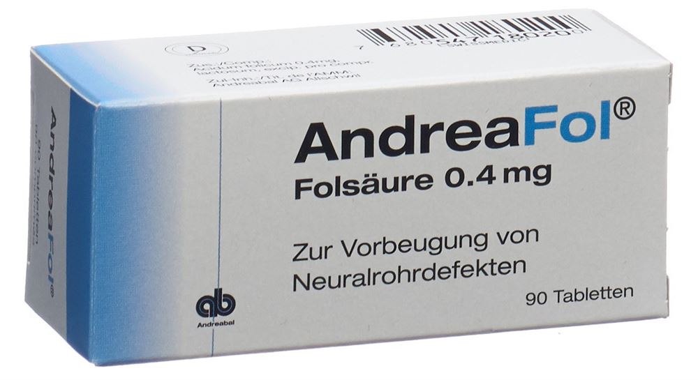 ANDREAFOL cpr 0.4 mg blist 90 pce