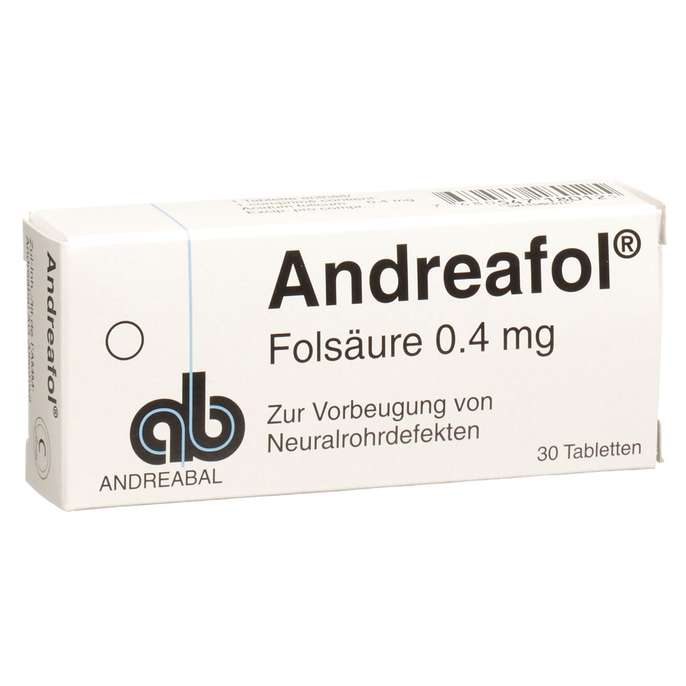 ANDREAFOL Tabl 0.4 mg Blist 30 Stk