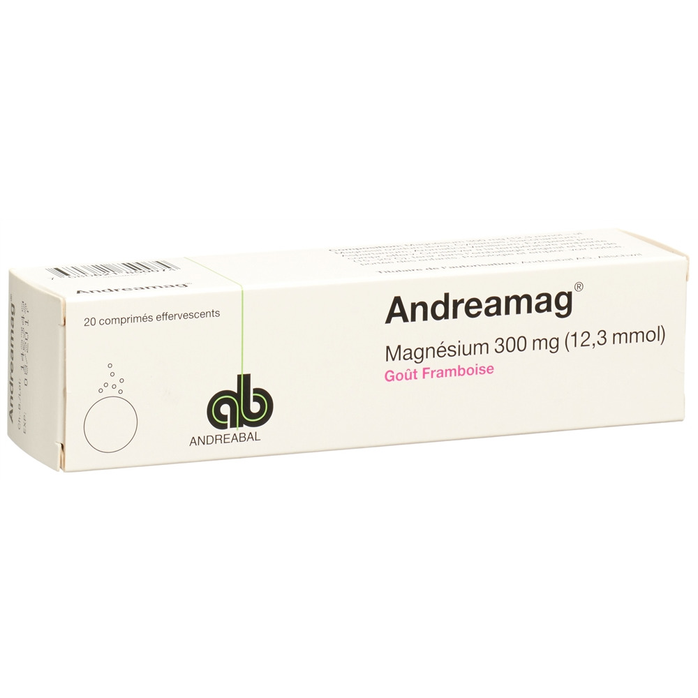 ANDREAMAG Brausetabl 300 mg mit Himbeeraroma Ds 20 Stk, Bild 2 von 5