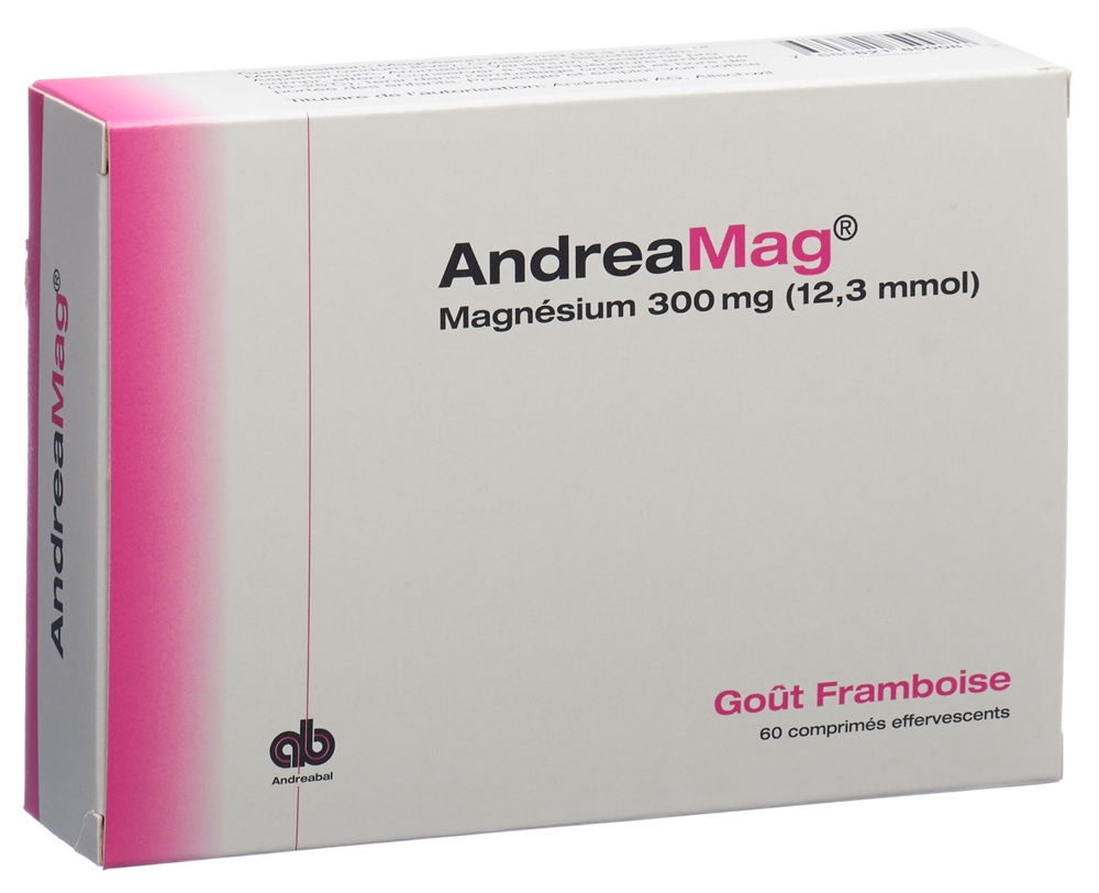 ANDREAMAG cpr eff 300 mg avec arôme framboise bte 60 pce, image 4 sur 5