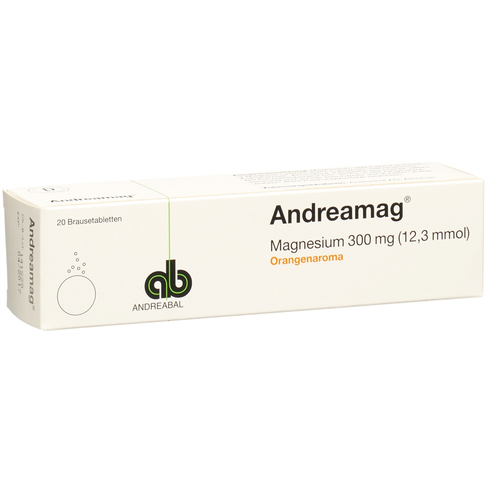 ANDREAMAG cpr eff 300 mg avec arôme orange bte 20 pce