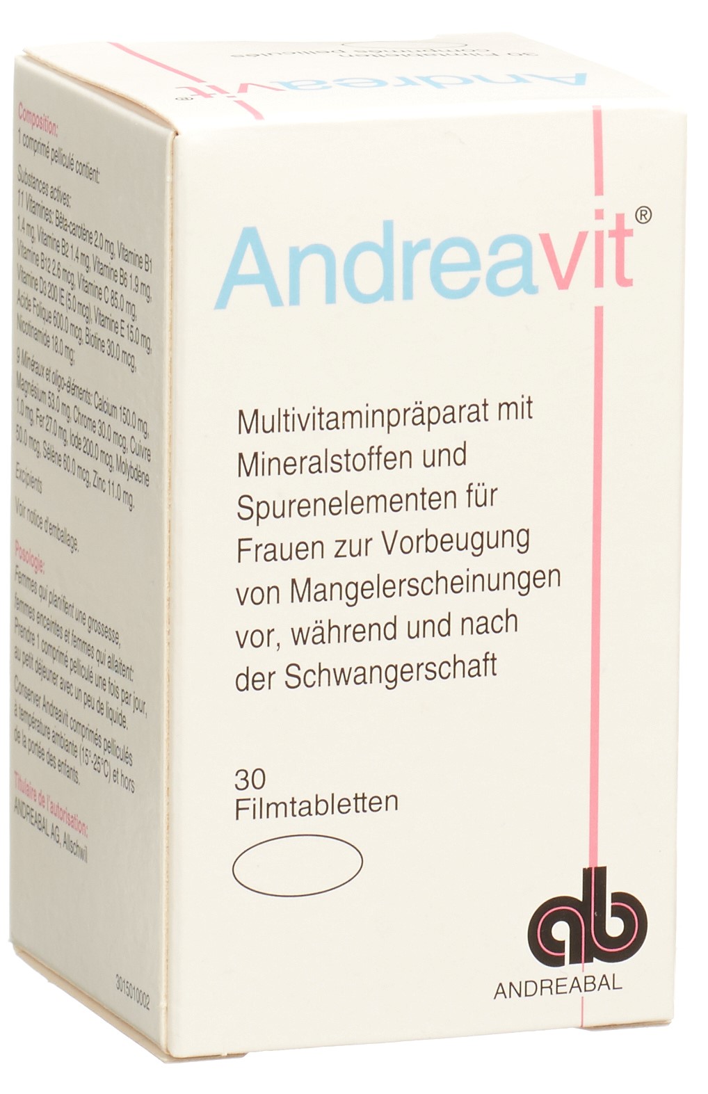 Andreavit Filmtabl Fl 30 Stk