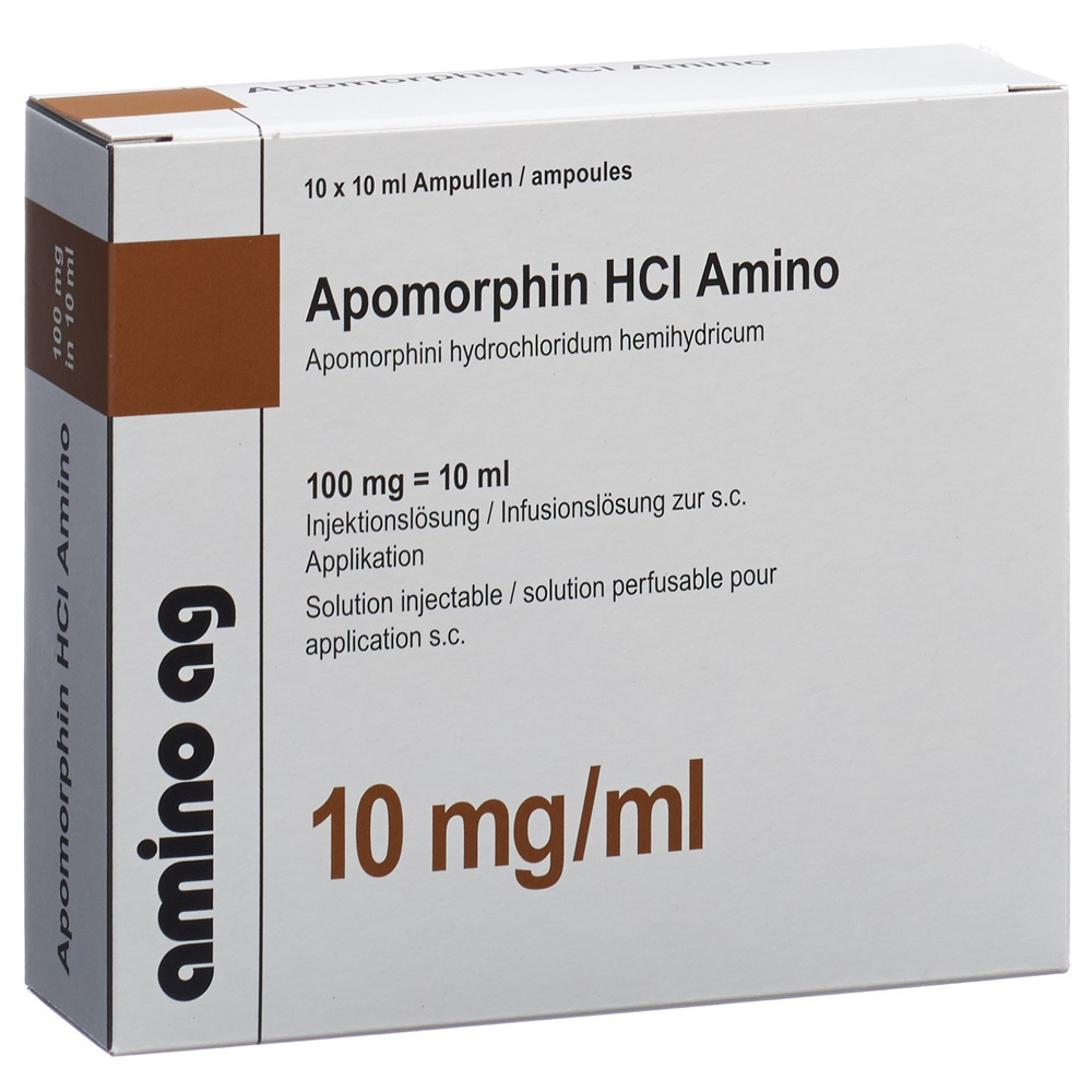 APOMORPHIN HCL Amino 100 mg/10ml, Hauptbild